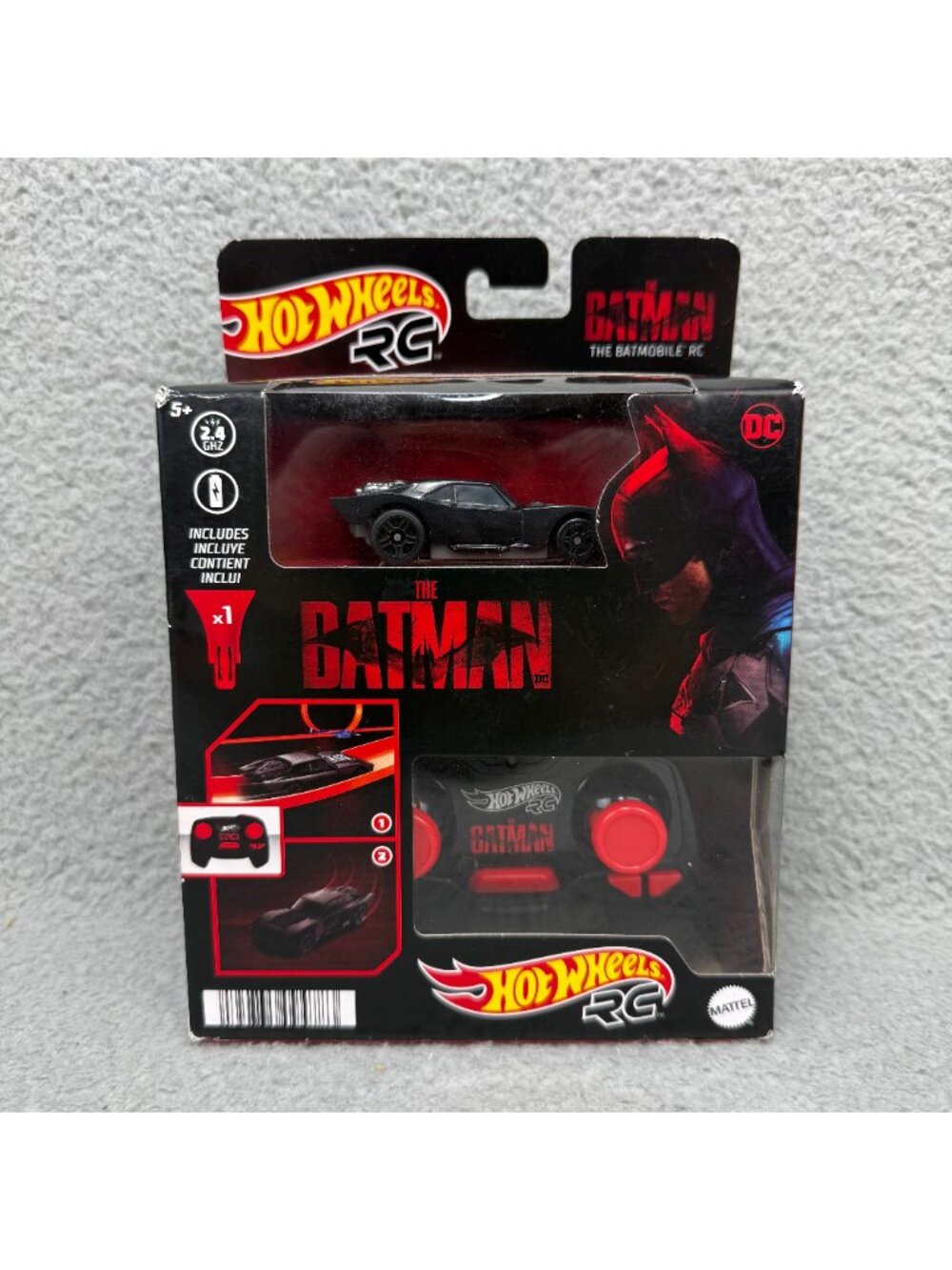 Hot Wheels RC The Batman Batmobile 1:64 Remote Control Car Toy R/C 2022 Mattel